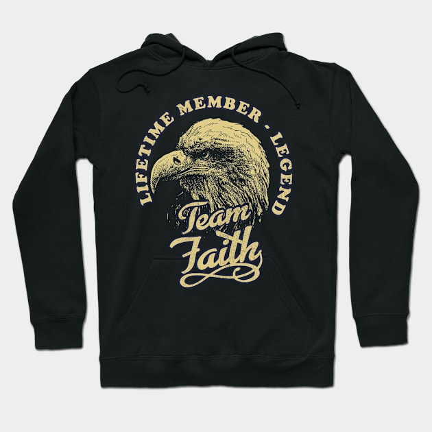 Faith Name - Lifetime Member Legend - Eagle Hoodie by Stacy Peters Art